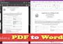 do PDF, ms word, and excel data formatting